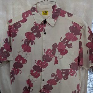 Kealopiko - Purple Lei Aloha Shirt (Extra Large) Excellent Condition